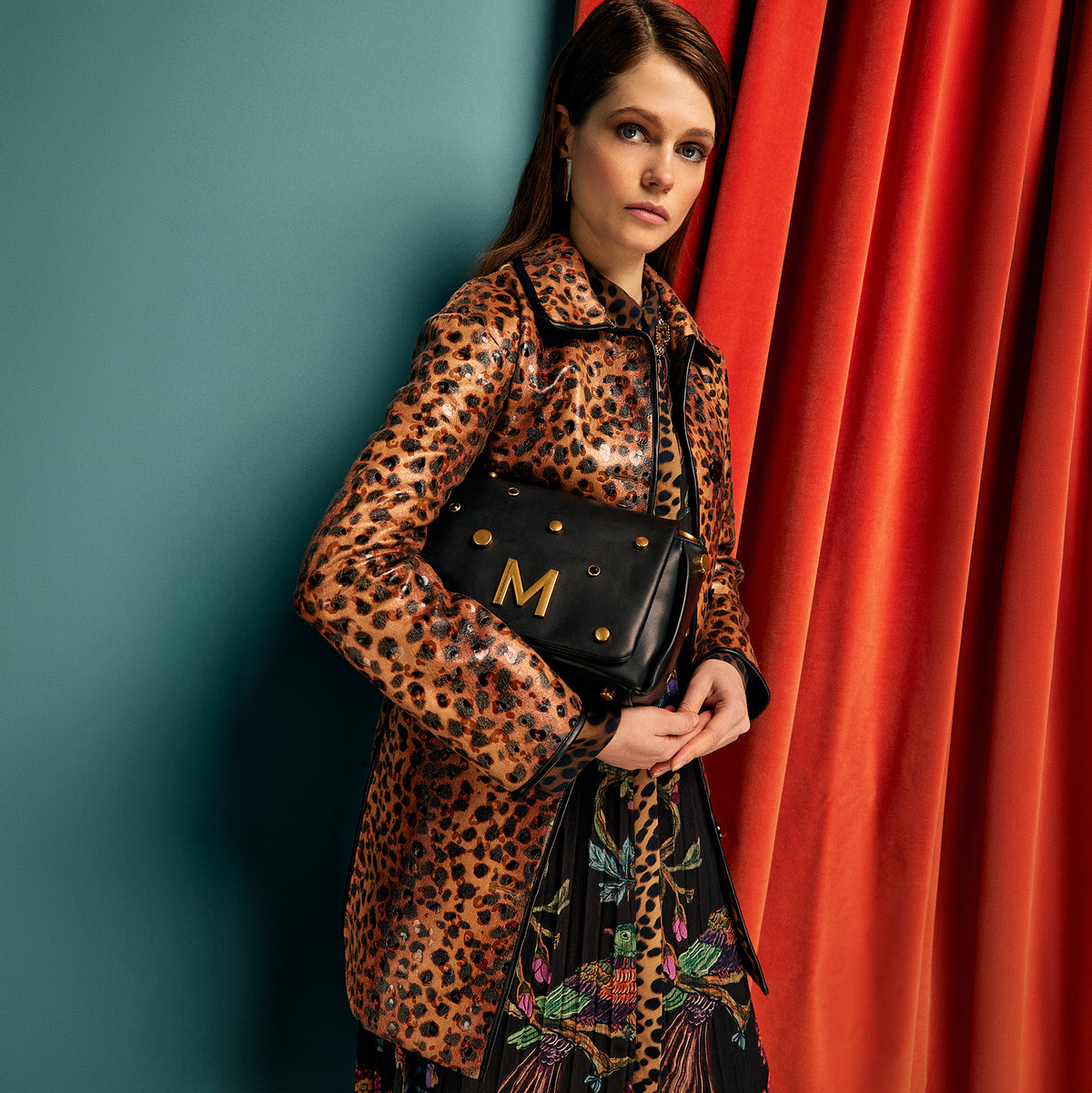 Mantel mit Animal-Print