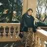 Manteau court imprimé animal