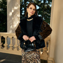 Manteau court imprimé animal