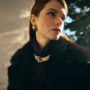 Manteau court imprimé animal