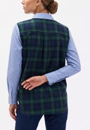 Striped Tartan Combined Shirt