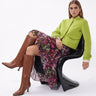 Midirock mit Blumenmuster
