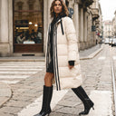 Anorak long à capuche ronde