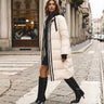 Anorak long à capuche ronde