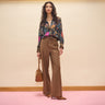 Tailored straight-fit trousers