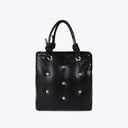 Faux leather quilted bag