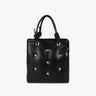 Faux leather quilted bag