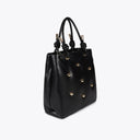 Faux leather quilted bag