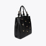 Faux leather quilted bag