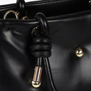 Faux leather quilted bag