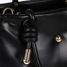 Faux leather quilted bag