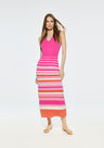 Vestido midi punto tirantes