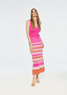 Vestido midi punto tirantes