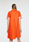 Kurzes Hemdblusenkleid mit kurzen Ärmeln