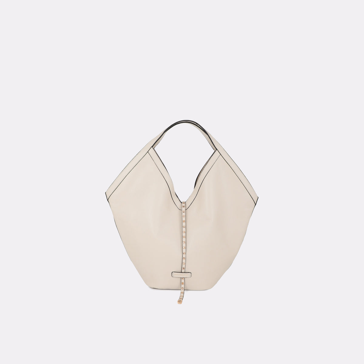 Faux Leather Shopper with Mini Studs