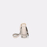 Flap crossbody bag with eyelets