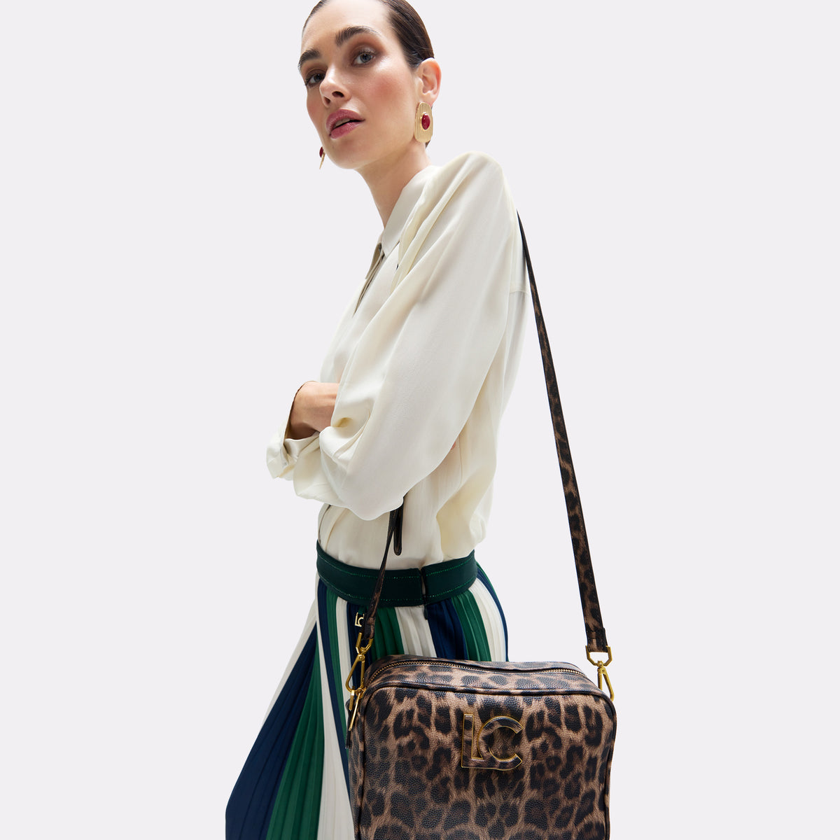 Basic Animal Print Crossbody Bag