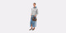 Jupe Combo Denim et Jersey avec Patches