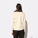 Strickjacke mit Pelzkragen