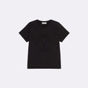 Crew Neck T-shirt with Heart Donut Print
