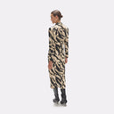Kleid mit Knoten-Detail und Marmorprint