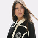 Schwarz-weißes kurzes Kleid