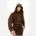 Faux leather bucket hat