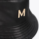 Faux leather bucket hat