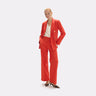 Pantalón rojo fit recto