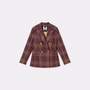 Windowpane plaid blazer