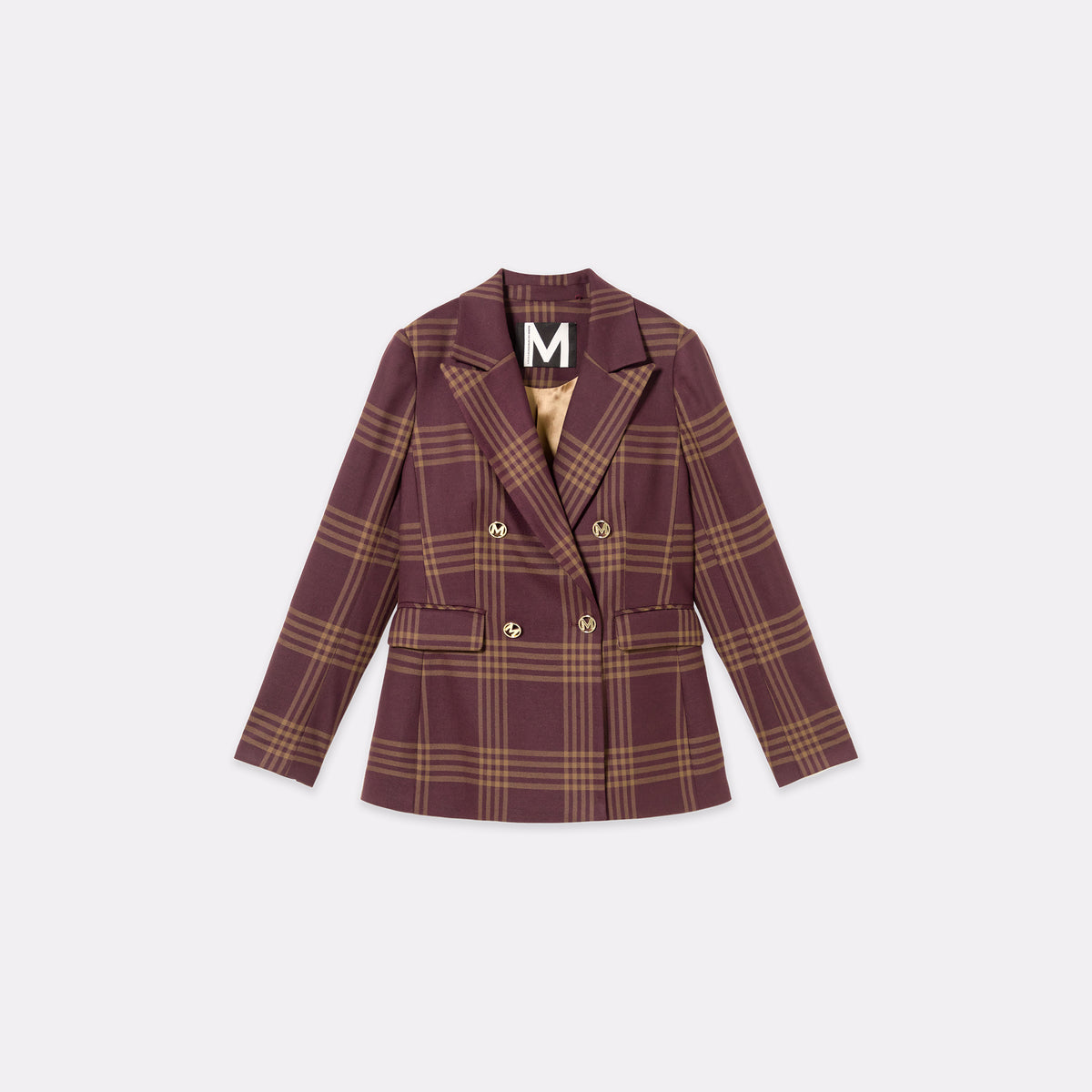Windowpane plaid blazer