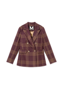 Windowpane plaid blazer