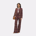 Windowpane plaid blazer