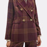 Windowpane plaid blazer