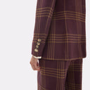 Windowpane plaid blazer