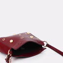 Faux Leather Studded Crossbody