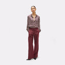 Pantalón fit paris con banda grosgain lateral