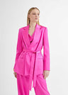 Satin-Blazer mit Doppelreiher