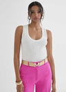 Top with lurex detail