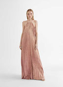 Plissiertes Maxikleid